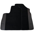 Black Floor Mats for Bentley Continental GTC (2018–2023) with Dark Brown Leather | ER56 Design - AutoWin