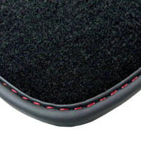 Black Floor Mats for Bentley Continental GTC (2018–2023) with Red Leather | ER56 Design - AutoWin