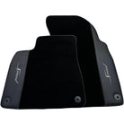 Black Floor Mats For Bentley Flying Spur (2005-2013) with Leather - AutoWin