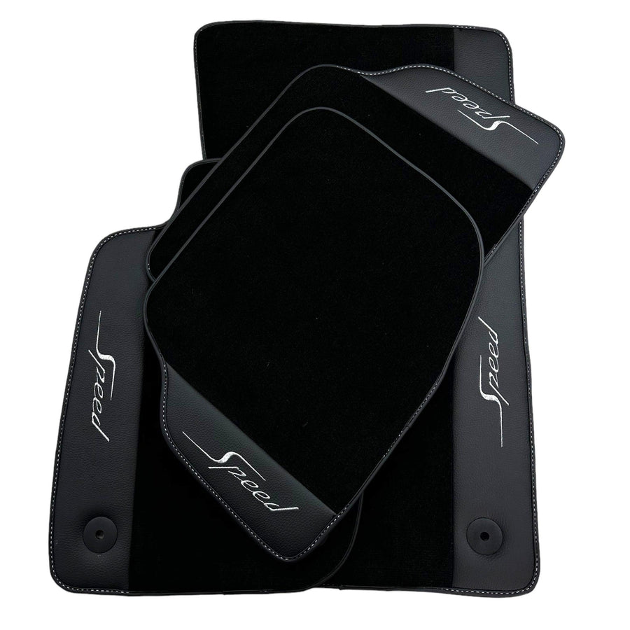 Black Floor Mats For Bentley Flying Spur Speed (2019-2023) - AutoWin