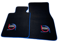 Black Floor Mats For BMW Gran Tourer F46 (2015-2022) 7 Seats ER56 Design Limited Edition Blue Trim - AutoWin