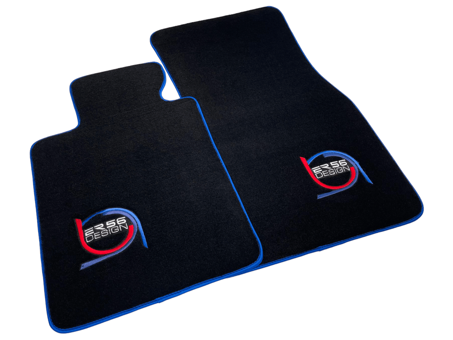 Black Floor Mats For BMW M3 G81 Touring (2022-2026) ER56 Design Limited Edition Blue Trim - AutoWin