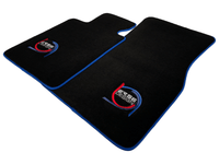 Black Floor Mats For BMW 1 Series F70 ER56 Design Limited Edition Blue Trim - AutoWin