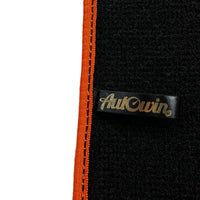 Black Floor Mats For BMW G60 (2023-2026) Sedan | Orange Trim - AutoWin
