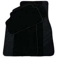Black Floor Mats for BMW 1 Series 1 Series with Alcantara Leather - AutoWin