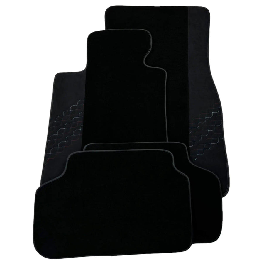 Black Floor Mats for BMW 2 Series G61 (2023-2026) Touring with Alcantara Leather - AutoWin