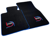 Black Floor Mats For BMW 5 Series G31 Wagon ER56 Design Limited Edition Blue Trim - AutoWin