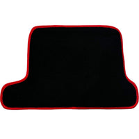 Black Floor Mats For BMW 8 Series E31 2-door Coupe (1989-1999) ER56 Design with Red Trim - AutoWin