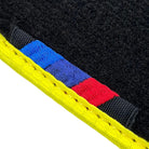 BMW M240i G42 M 2021-2026 Custom Black Floor Mats with Yellow Trim