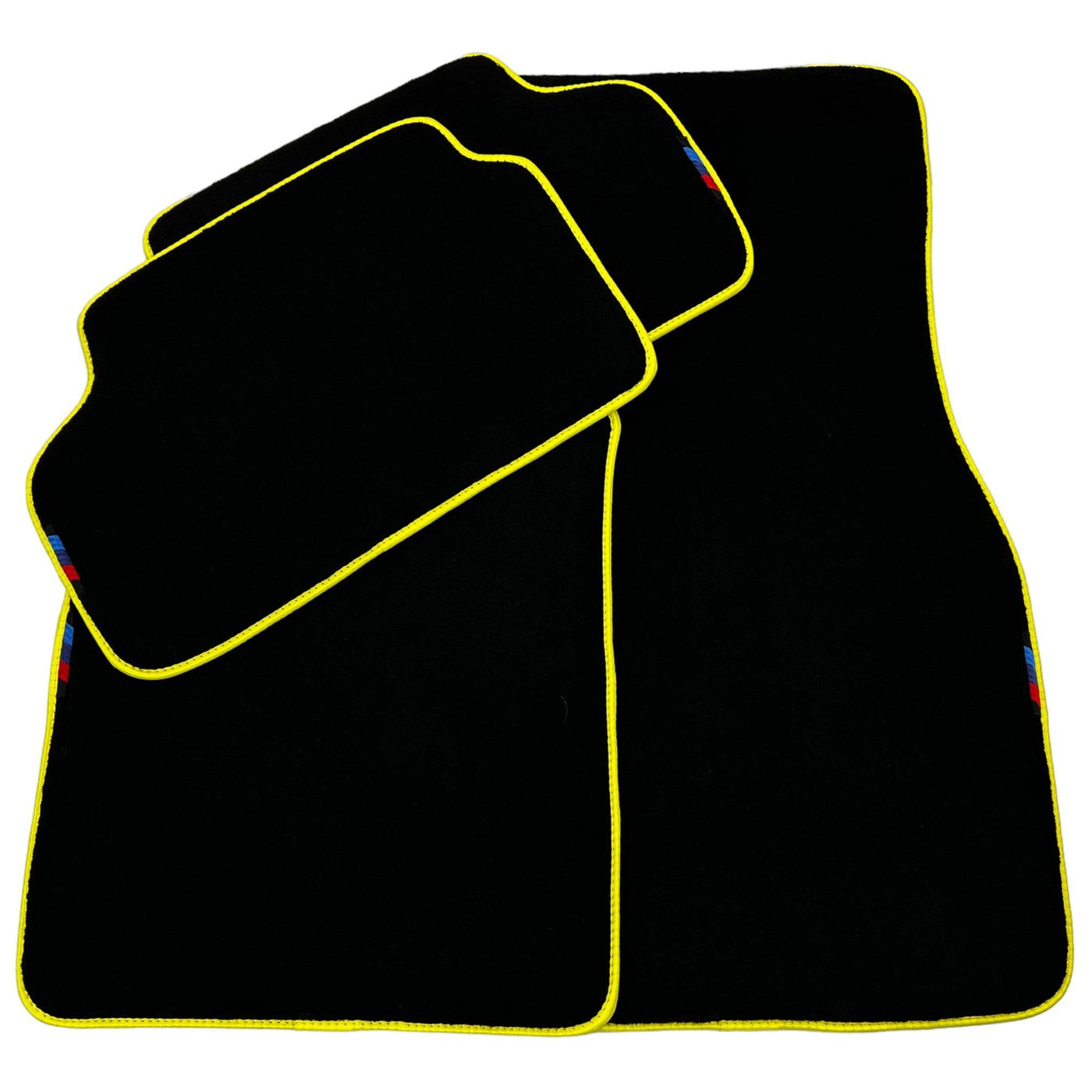 BMW M240i G42 M 2021-2026 Custom Black Floor Mats with Yellow Trim