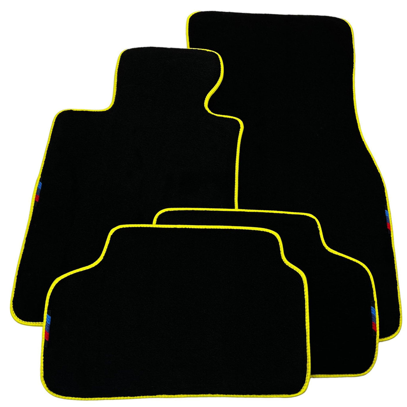 BMW M240i G42 M 2021-2026 Custom Black Floor Mats with Yellow Trim