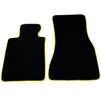 Black Floor Mats For BMW G30 Sedan (2016-2023) | Yellow Trim - AutoWin
