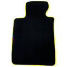 Black Floor Mats For BMW G30 Sedan (2016-2023) | Yellow Trim - AutoWin