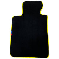 BMW M240i G42 M 2021-2026 Custom Black Floor Mats with Yellow Trim