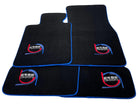 Black Floor Mats For BMW M3 G80 ER56 Design Limited Edition Blue Trim - AutoWin