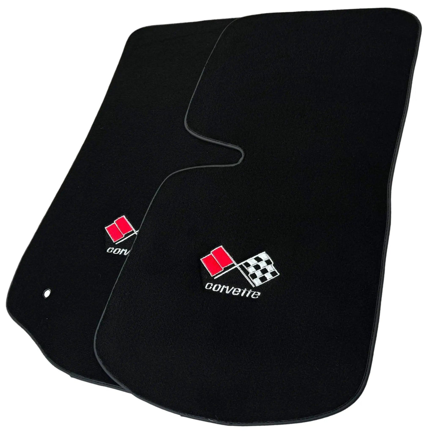 Black Floor Mats for Chevrolet Corvette C3 (1968-1982) | Black Trim - AutoWin