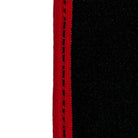 Black Floor Mats For Chevrolet Corvette C7 (2014-2019) | Red Trim - AutoWin