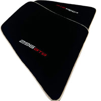 Black Floor Mats for Ferrari 296 GTB (2022-2024) with Beige Trim - AutoWin