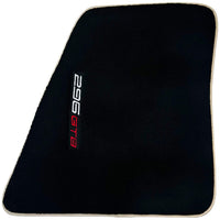 Black Floor Mats for Ferrari 296 GTB (2022-2024) with Beige Trim - AutoWin
