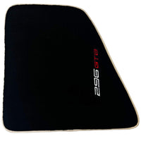 Black Floor Mats for Ferrari 296 GTB (2022-2024) with Beige Trim - AutoWin