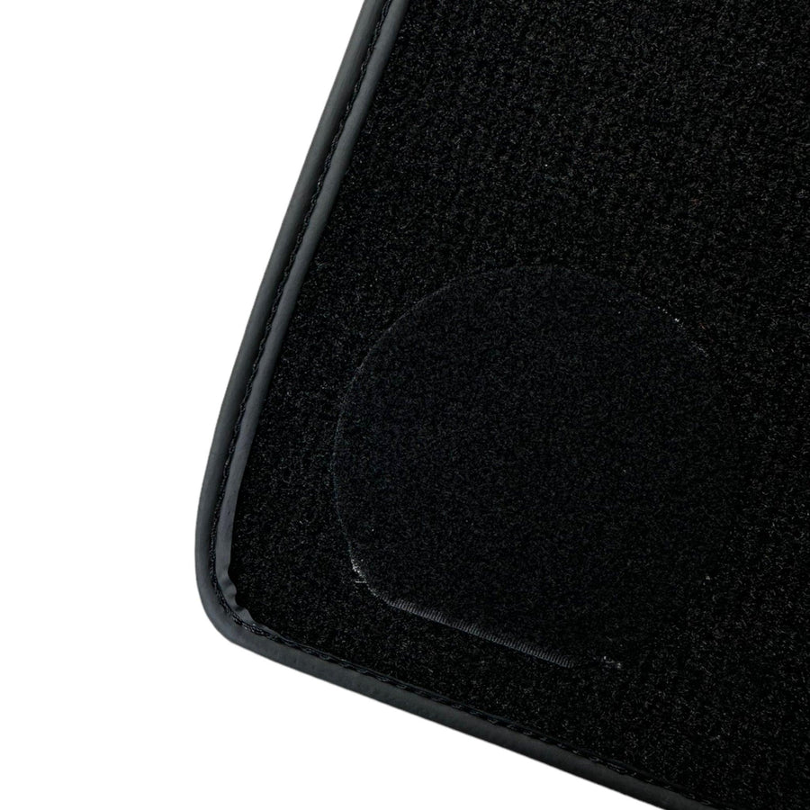 Black Floor Mats for Ferrari 296 GTB (2022-2024) with Leather - AutoWin