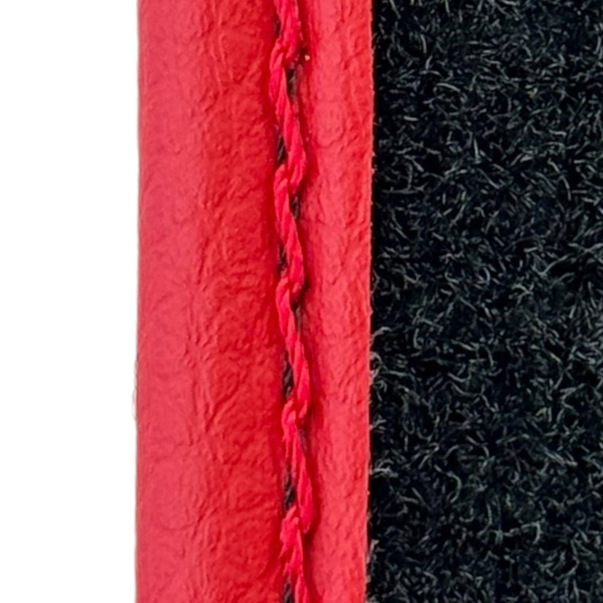 Black Floor Mats for Ferrari 296 GTB (2022-2027) with Carbon Fiber | Red Trim