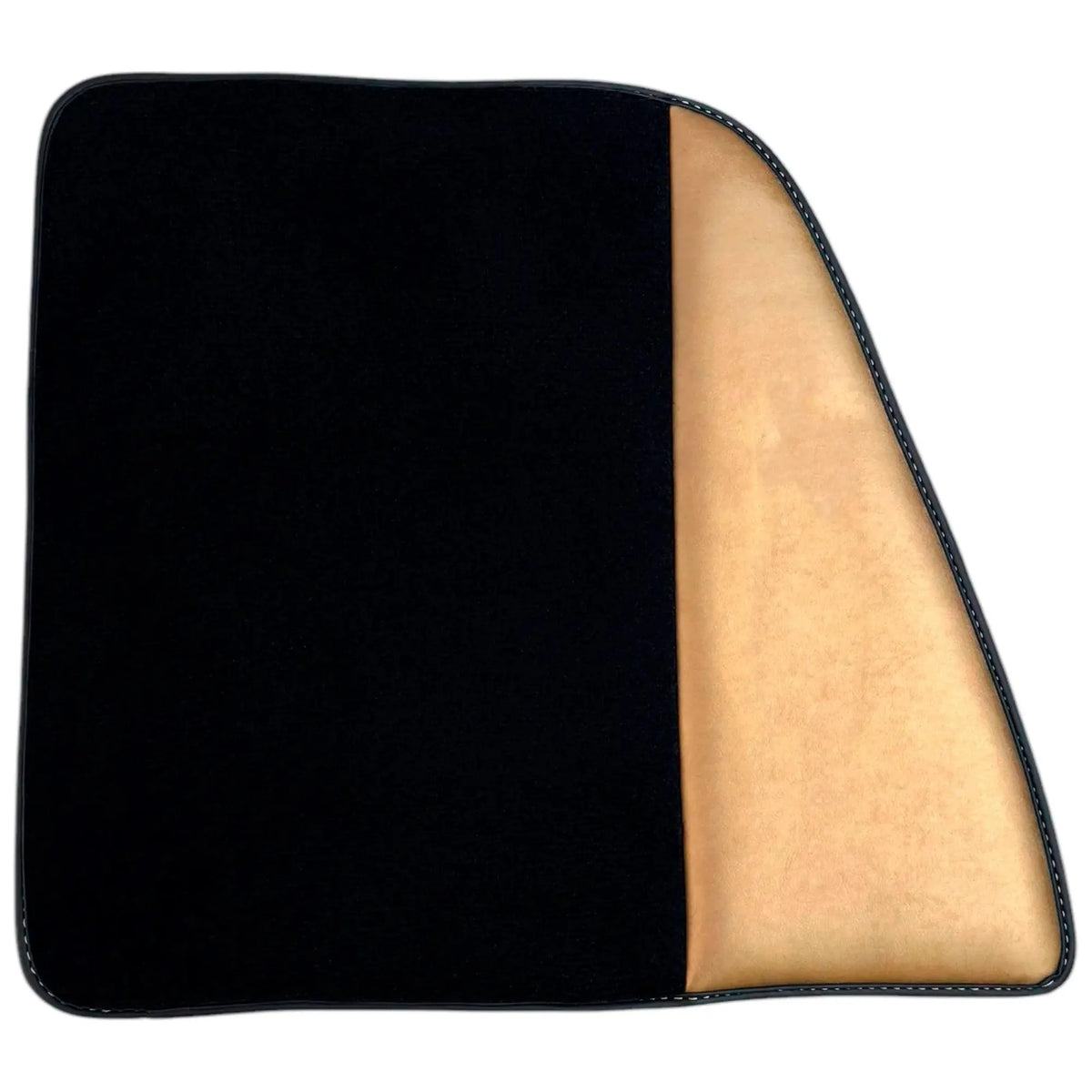 Black Floor Mats for Ferrari 296 GTB (2022-2027) with Gold Leather