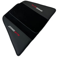 Black Floor Mats for Ferrari 296 GTS (2022-2024) with Leather - AutoWin