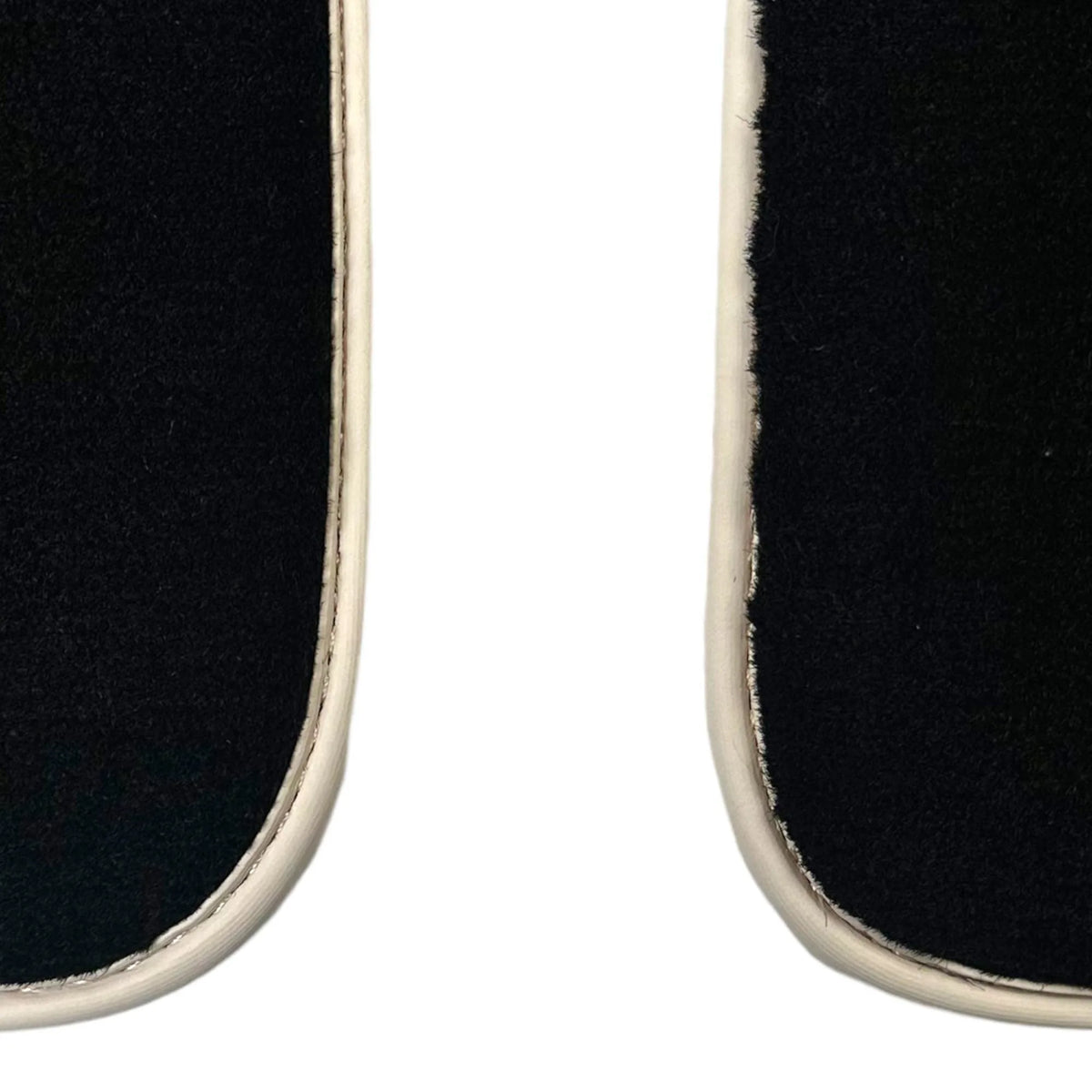 Black Floor Mats for Ferrari 296 GTS (2022-2027) with Beige Trim