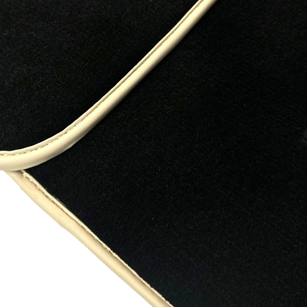 Black Floor Mats for Ferrari 296 GTS (2022-2027) with Beige Trim