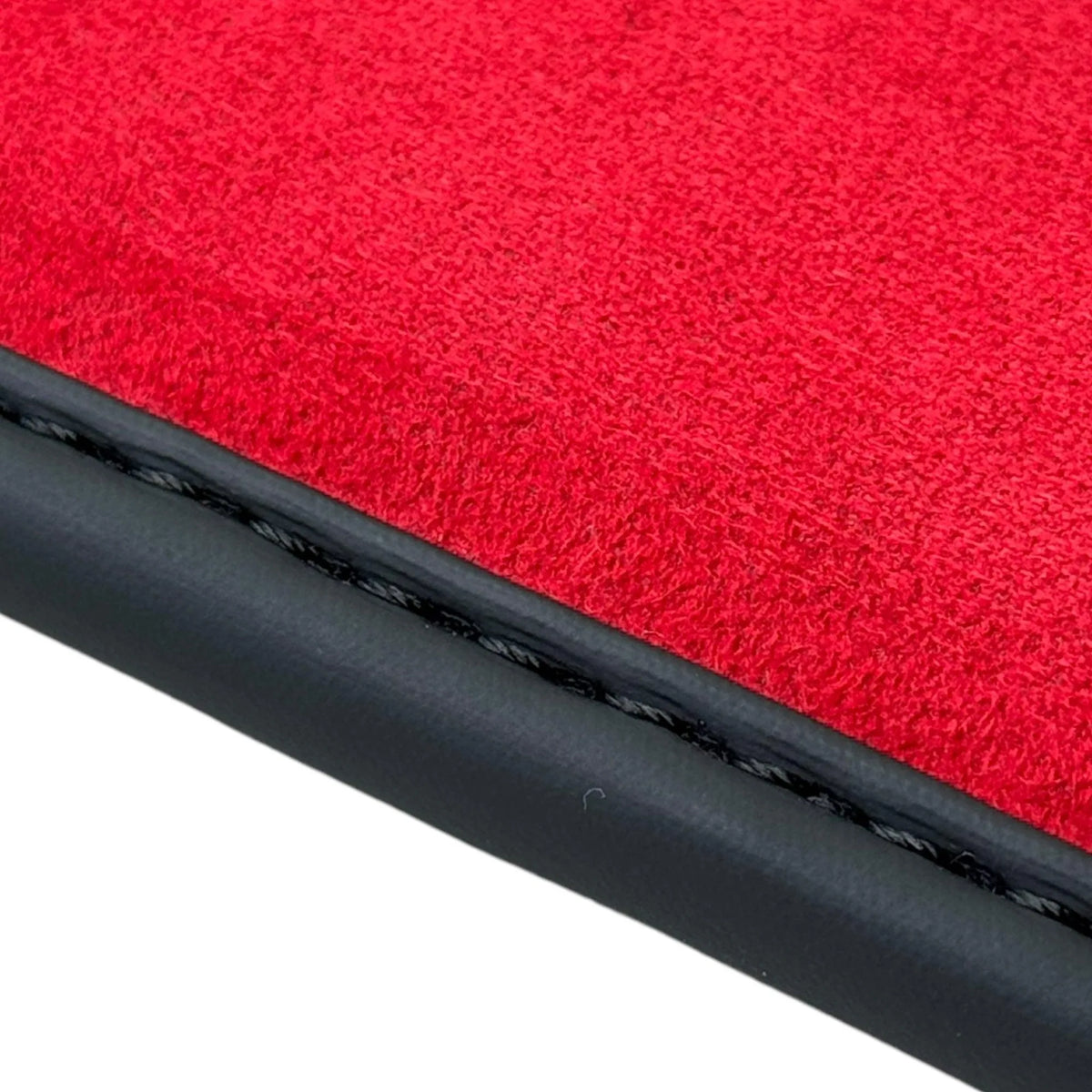 Red Floor Mats for Ferrari 296 GTS (2022-2027) with Alcantara Leather - AutoWin