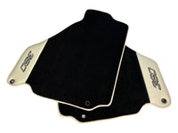 Black Floor Mats For Ferrari 360 Modena 1999-2005 With Beige Leather - AutoWin
