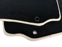 Black Floor Mats For Ferrari 360 Modena 1999-2005 With Beige Leather - AutoWin