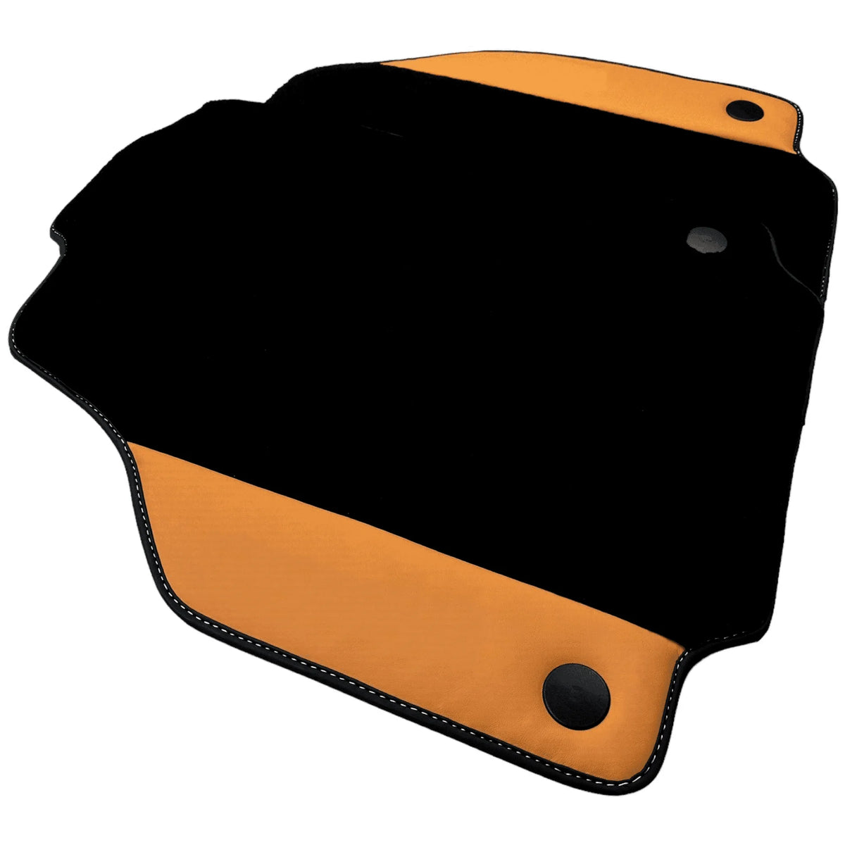 Black Floor Mats for Ferrari 458 GT2 (2012-2015) with Beige Nappa Leather