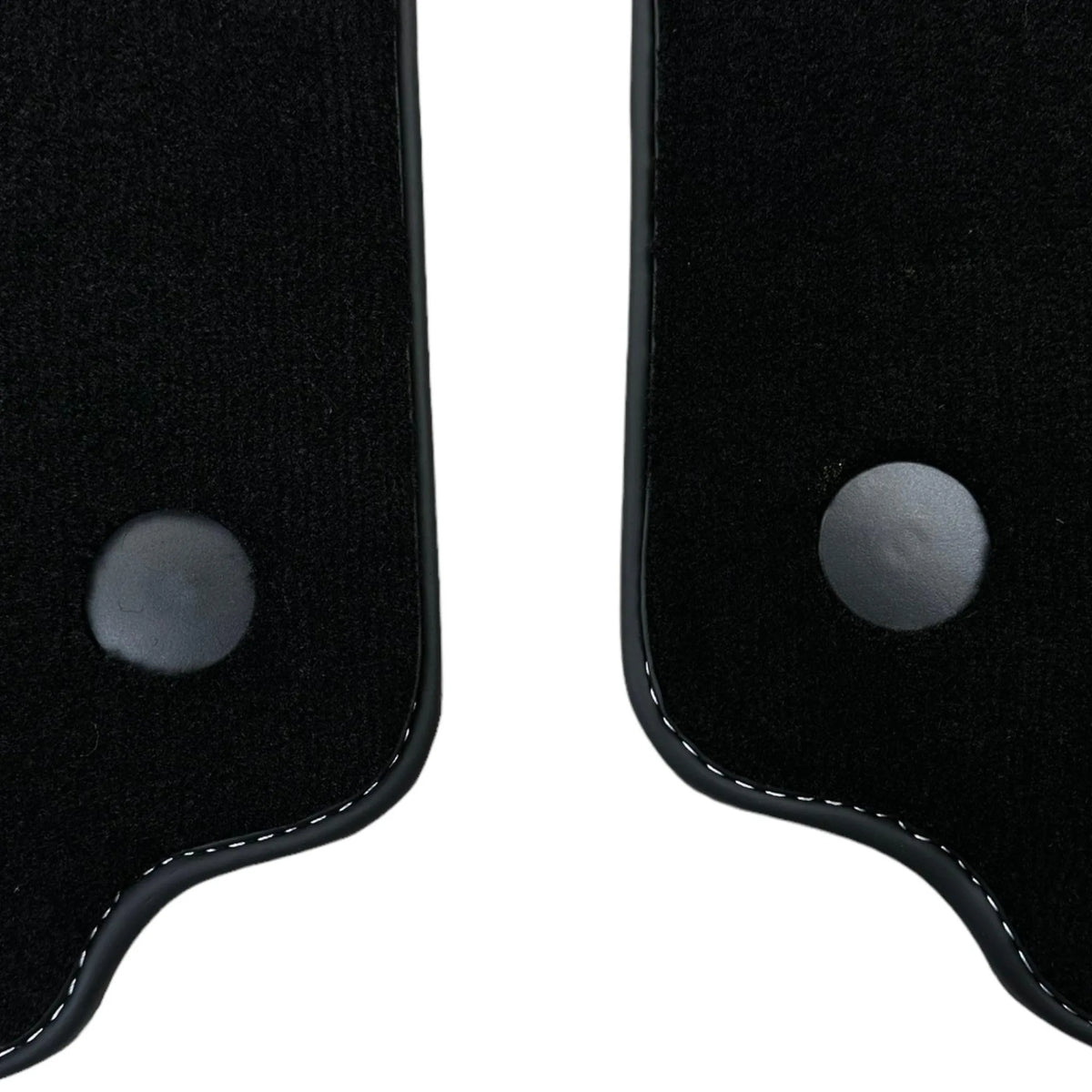 Black Floor Mats for Ferrari 458 GT2 (2012-2015) with Crema Nappa Leather | Italian Edition