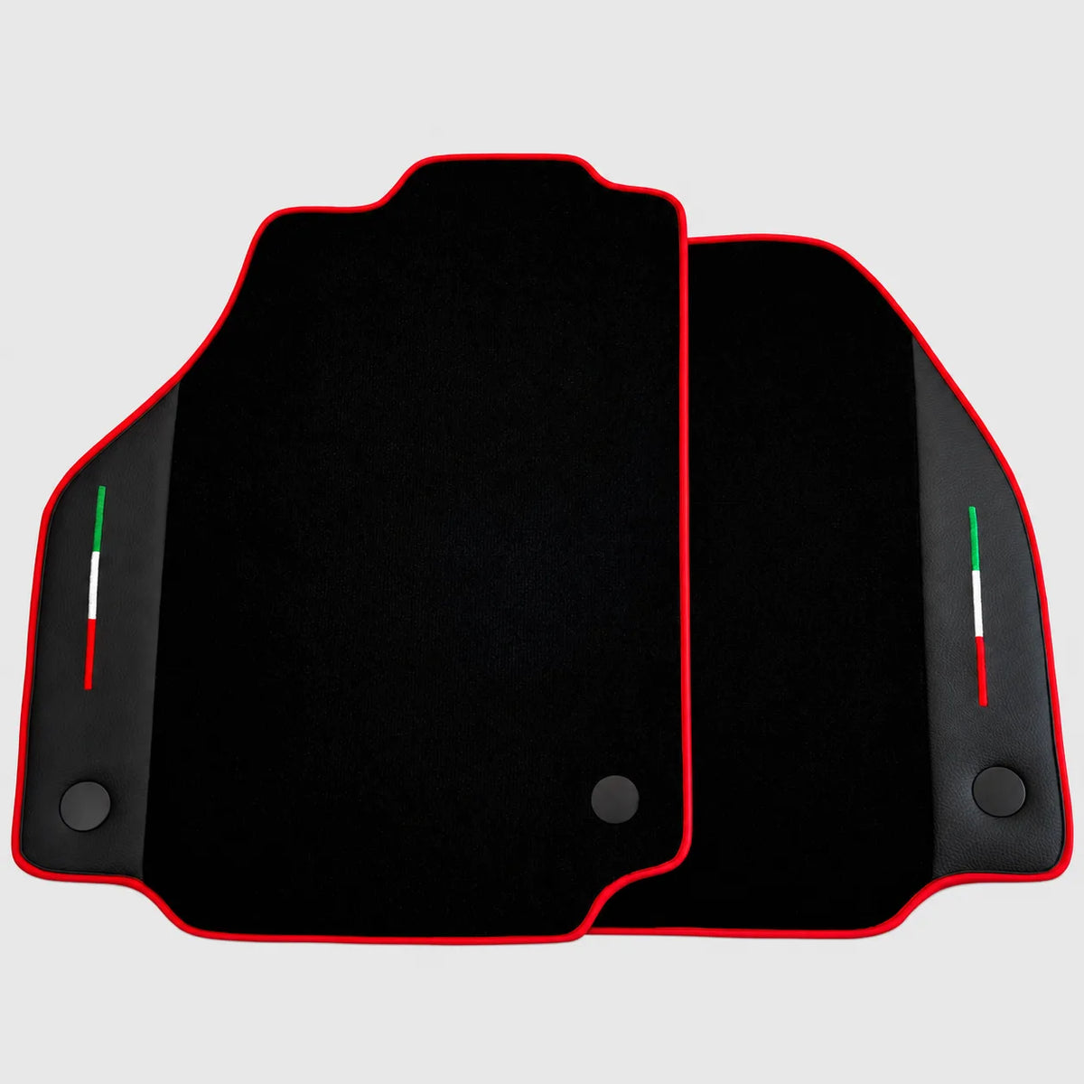 Black Floor Mats for Ferrari 458 Italia (2009-2015) With Leather