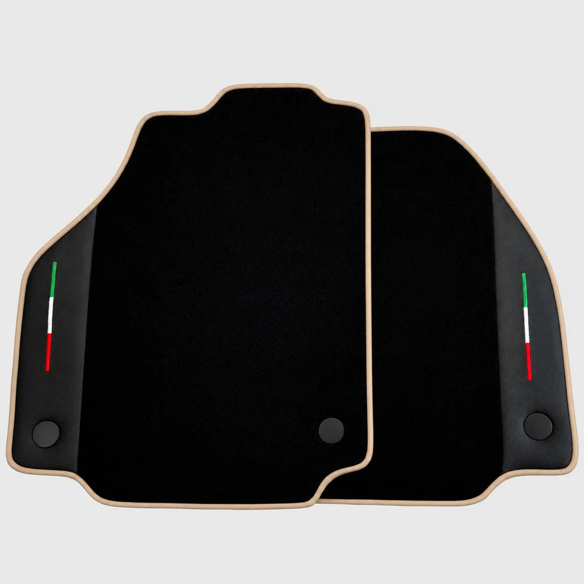 Black Floor Mats for Ferrari 458 Italia (2009-2015) With Leather