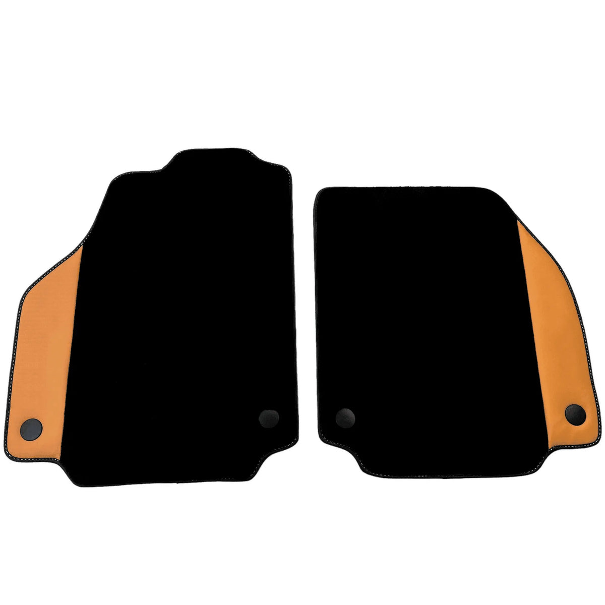 Black Floor Mats for Ferrari 458 Spider (2012-2015) with Beige Nappa Leather - AutoWin