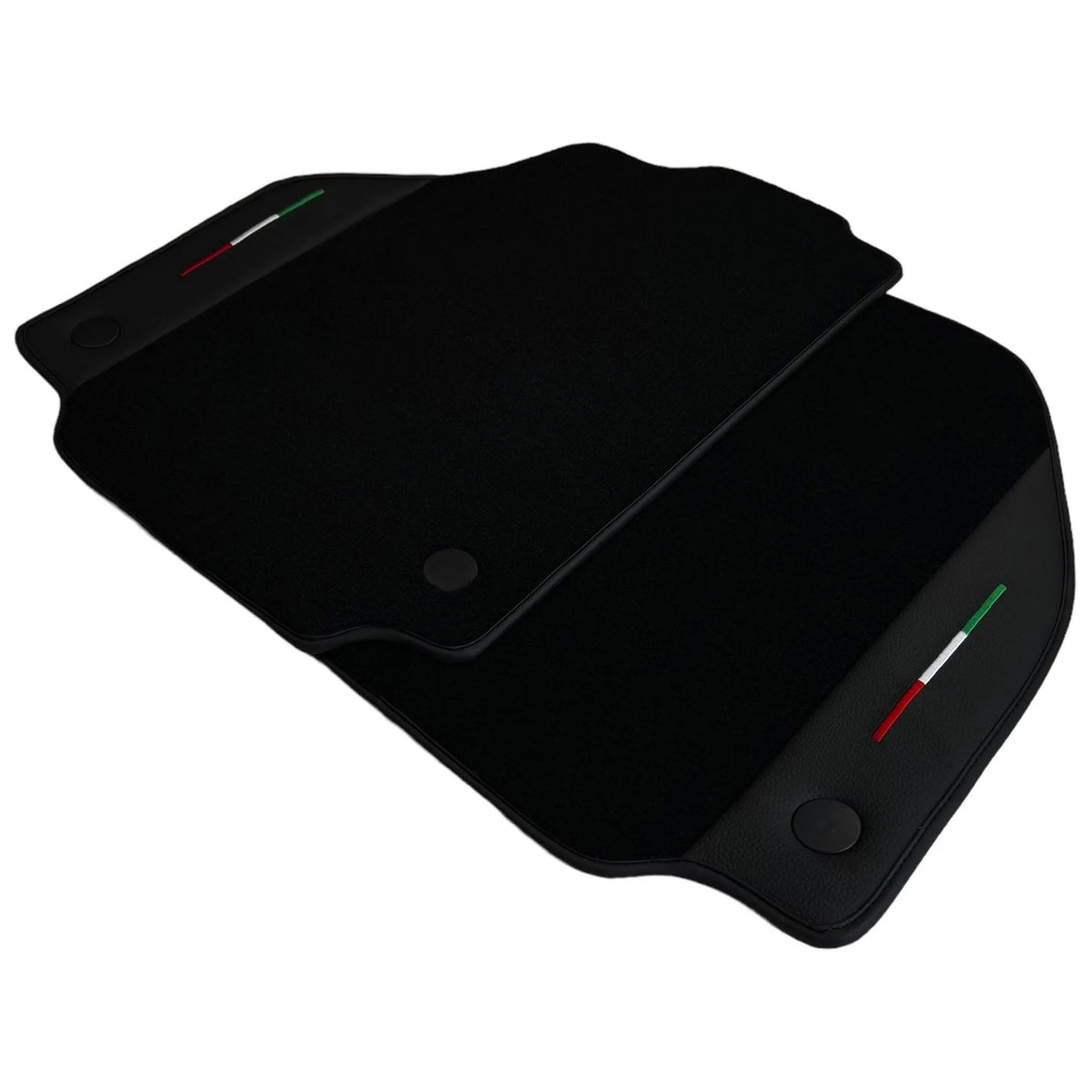 Black Floor Mats for Ferrari 458 Spider (2012-2015) With Leather