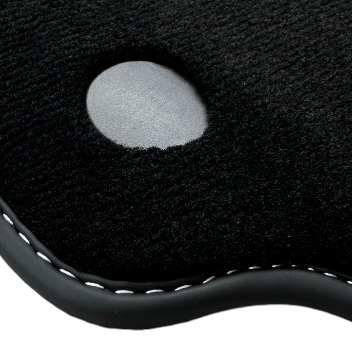 Black Floor Mats for Ferrari 488 Pista Spider (2019-2021) with Crema Nappa Leather - AutoWin