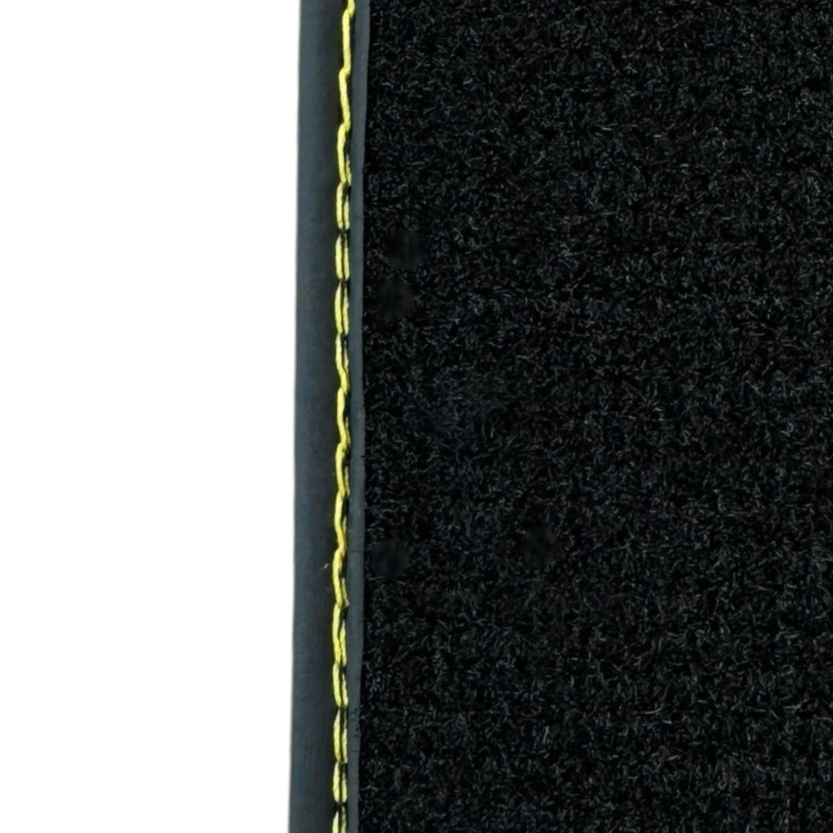 Black Floor Mats for Ferrari 488 GTB (2016-2022) with Yellow Leather