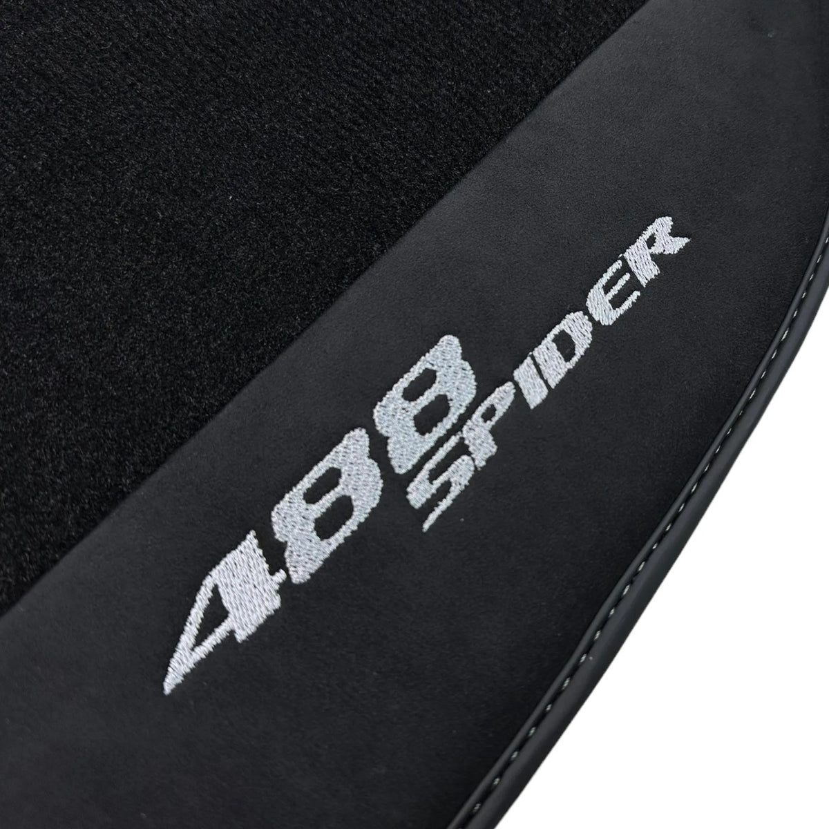 Black Floor Mats For Ferrari 488 Spider 2015-2022 - AutoWin