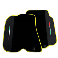 Black Floor Mats for Ferrari 812 GTS (2019-2023) with Leather