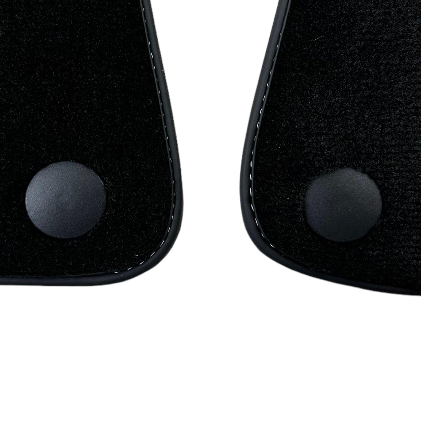 Black Floor Mats for Ferrari California (2008-2014) with Crema Nappa Leather - AutoWin