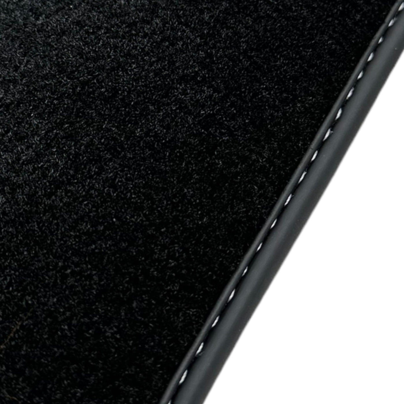 Black Floor Mats for Ferrari California (2008-2014) with Crema Nappa Leather - AutoWin