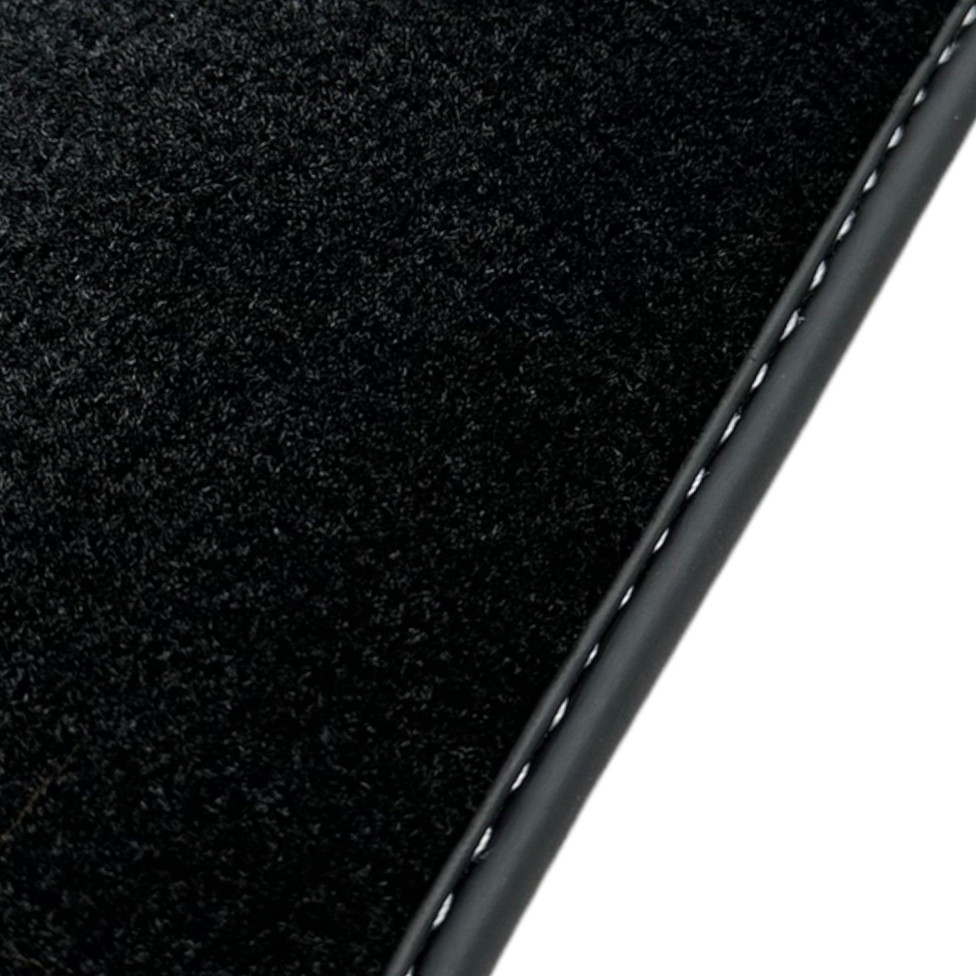 Black Floor Mats for Ferrari California (2008-2014) with Crema Nappa Leather - AutoWin