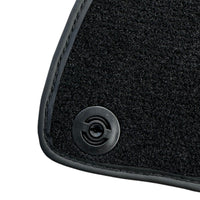 Black Floor Mats For Ferrari California T 2015–2018 with Brown Leather - AutoWin