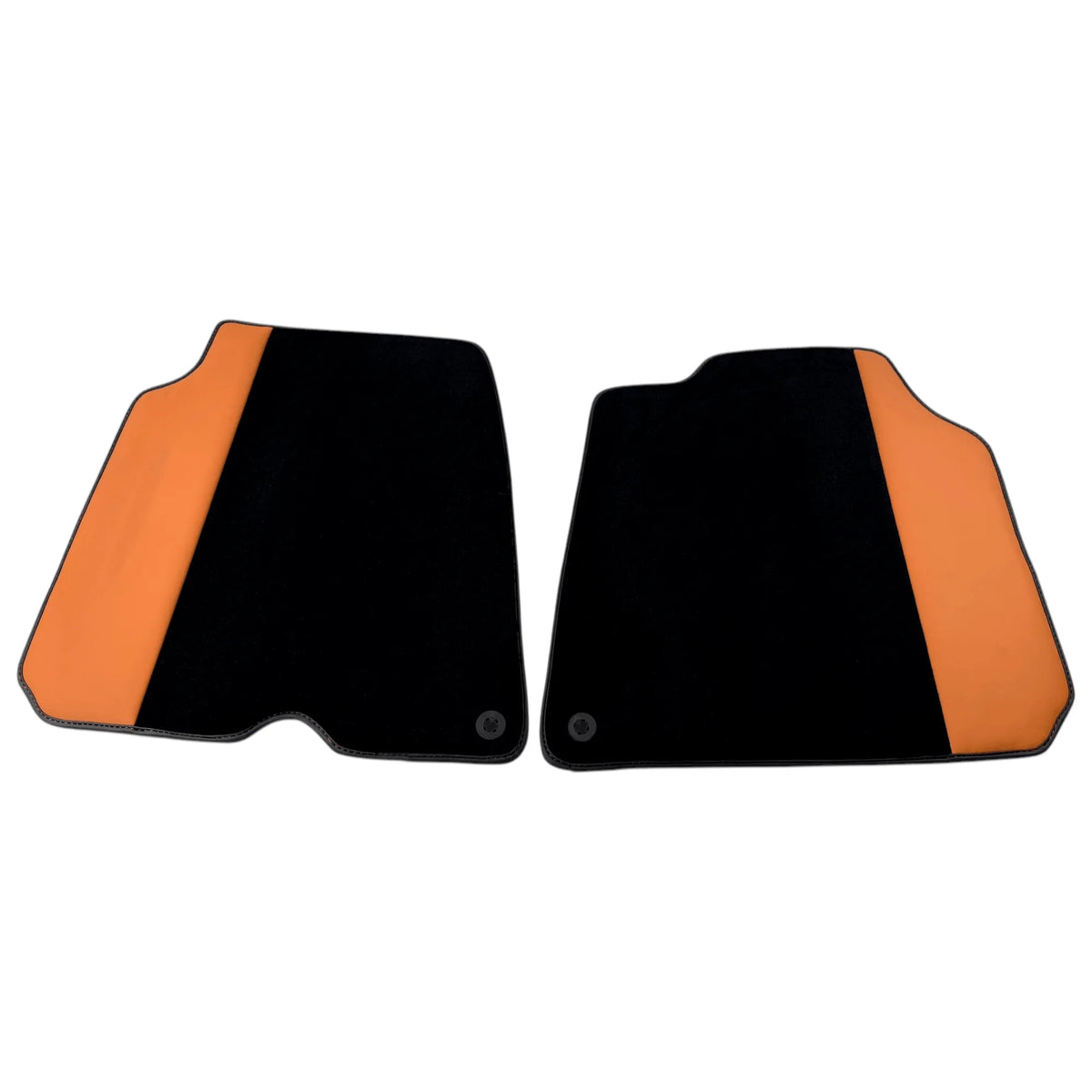 Black Floor Mats for Ferrari F12 Berlinetta (2012-2022) with Beige Tradizione Nappa Leather