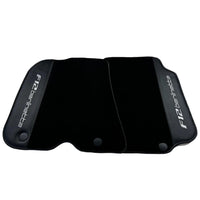 Black Floor Mats for Ferrari F12 Berlinetta (2012-2022) with Carbon Leather - AutoWin