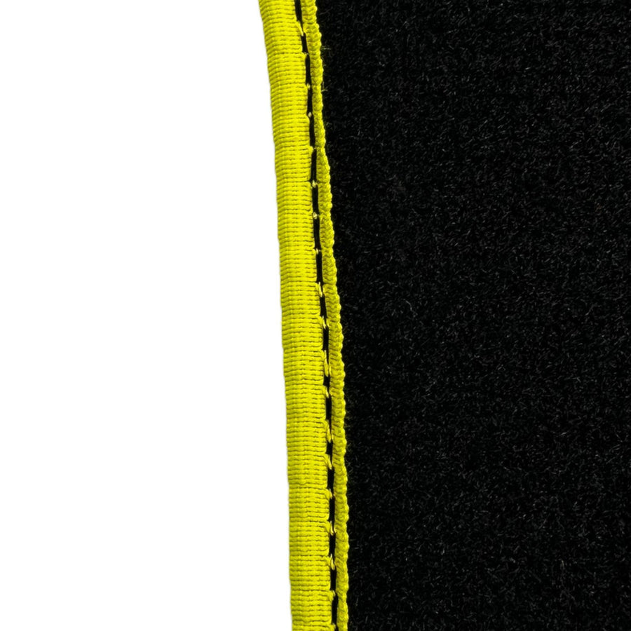 Black Floor Mats for Ferrari F12 TRS (2014) with Carbon Leather - AutoWin